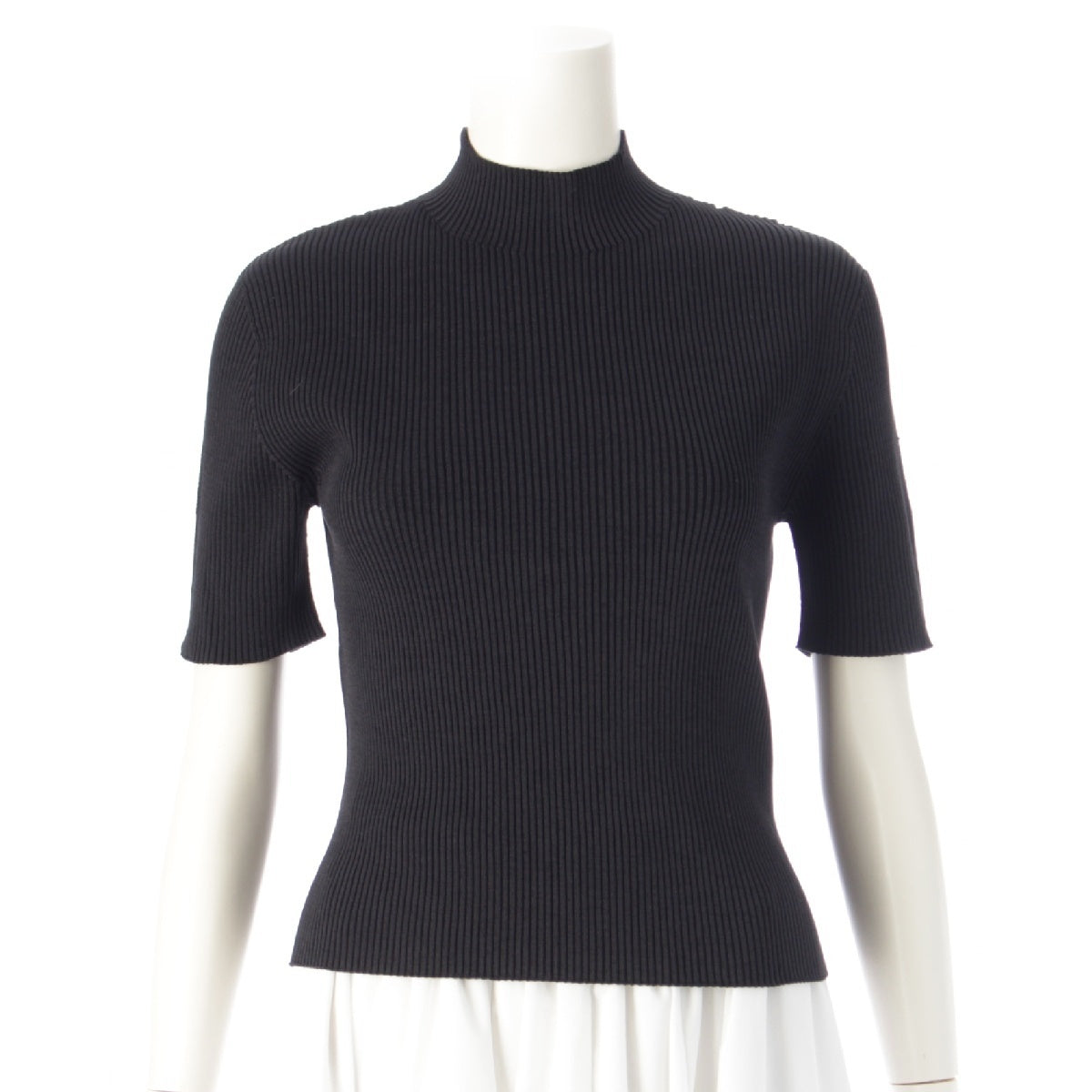 CFCL 23AW PORTRAIT MOCKNECK SHORT SLEEVE TOP Tight fit Cut tops CF006KN018  black F