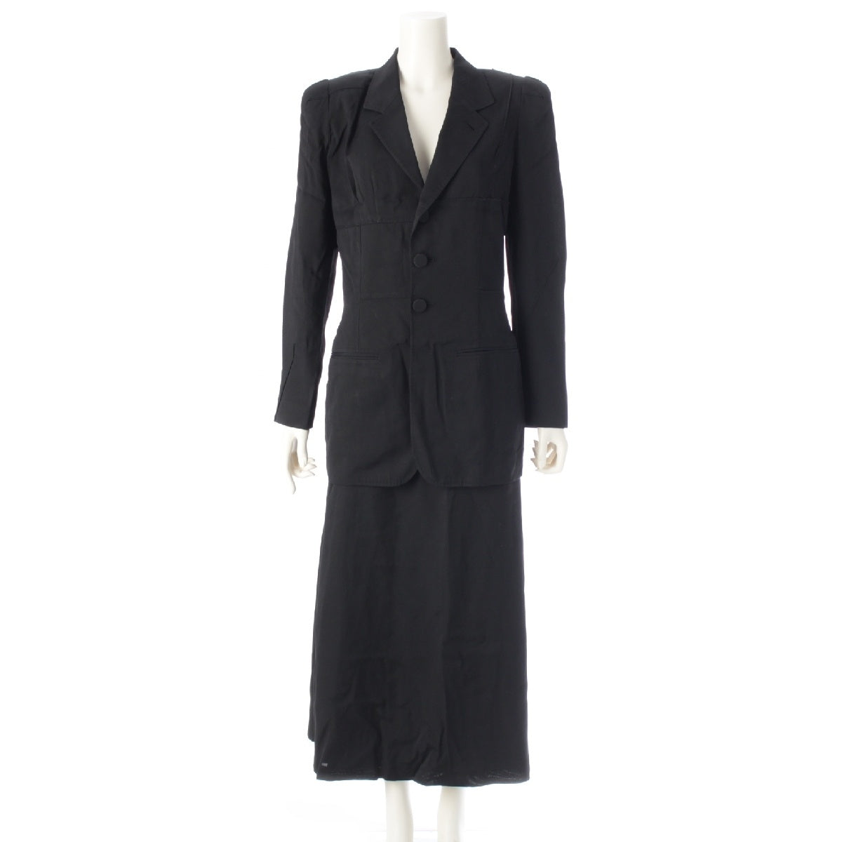 JEAN-PAUL GAULTIER Femme Deformed Jacket Skirt setup black 40