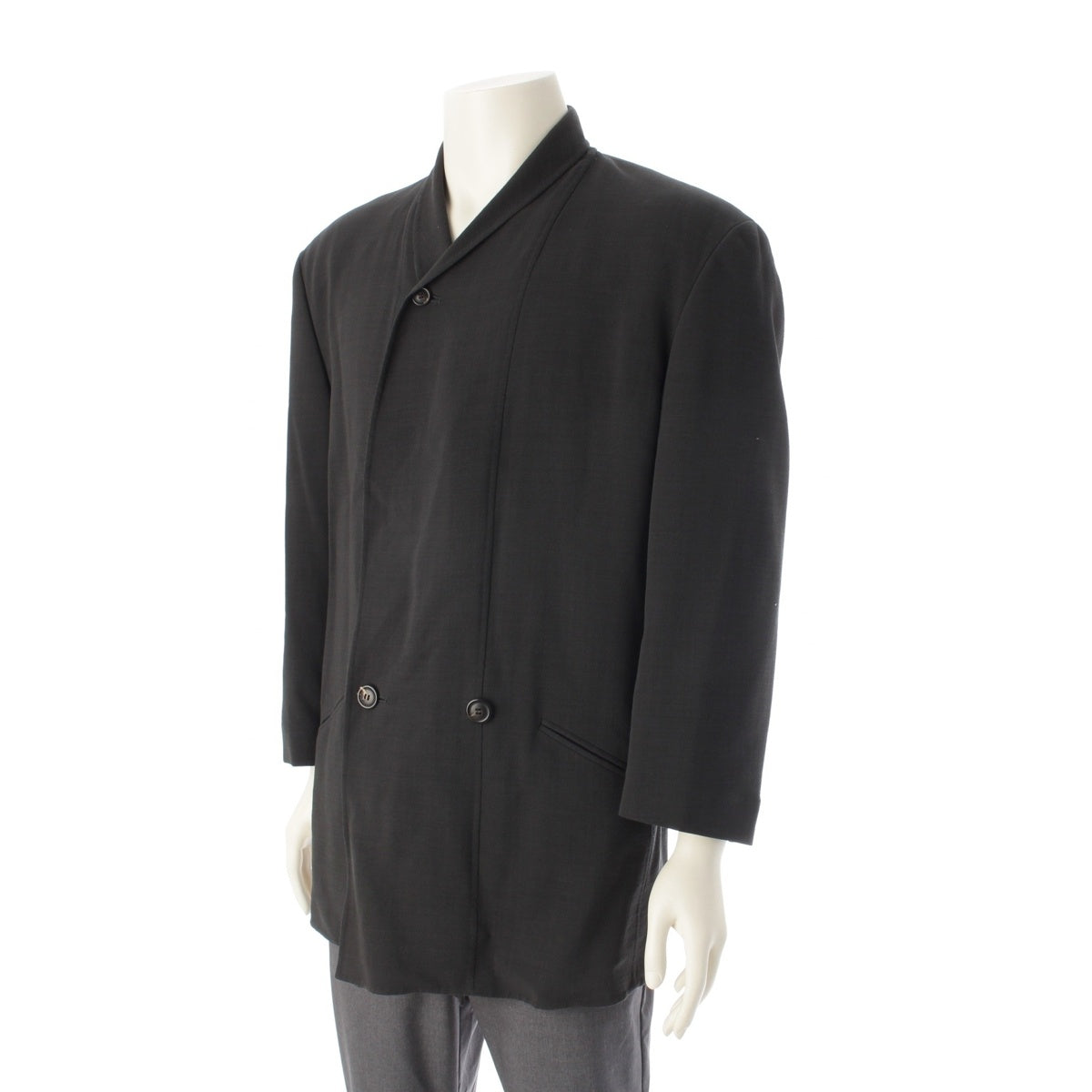 ISSEY MIYAKE MEN wool tailored jacket outer ME23-FD012 green M