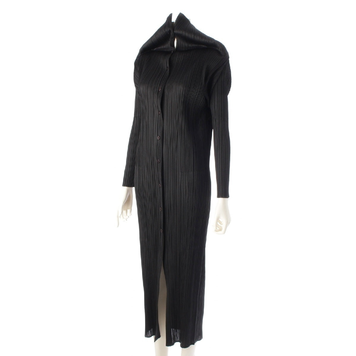 ISSEY MIYAKE 2WAY one piece Dresses Long Cardigans Coats PP93-JH234 black 3
