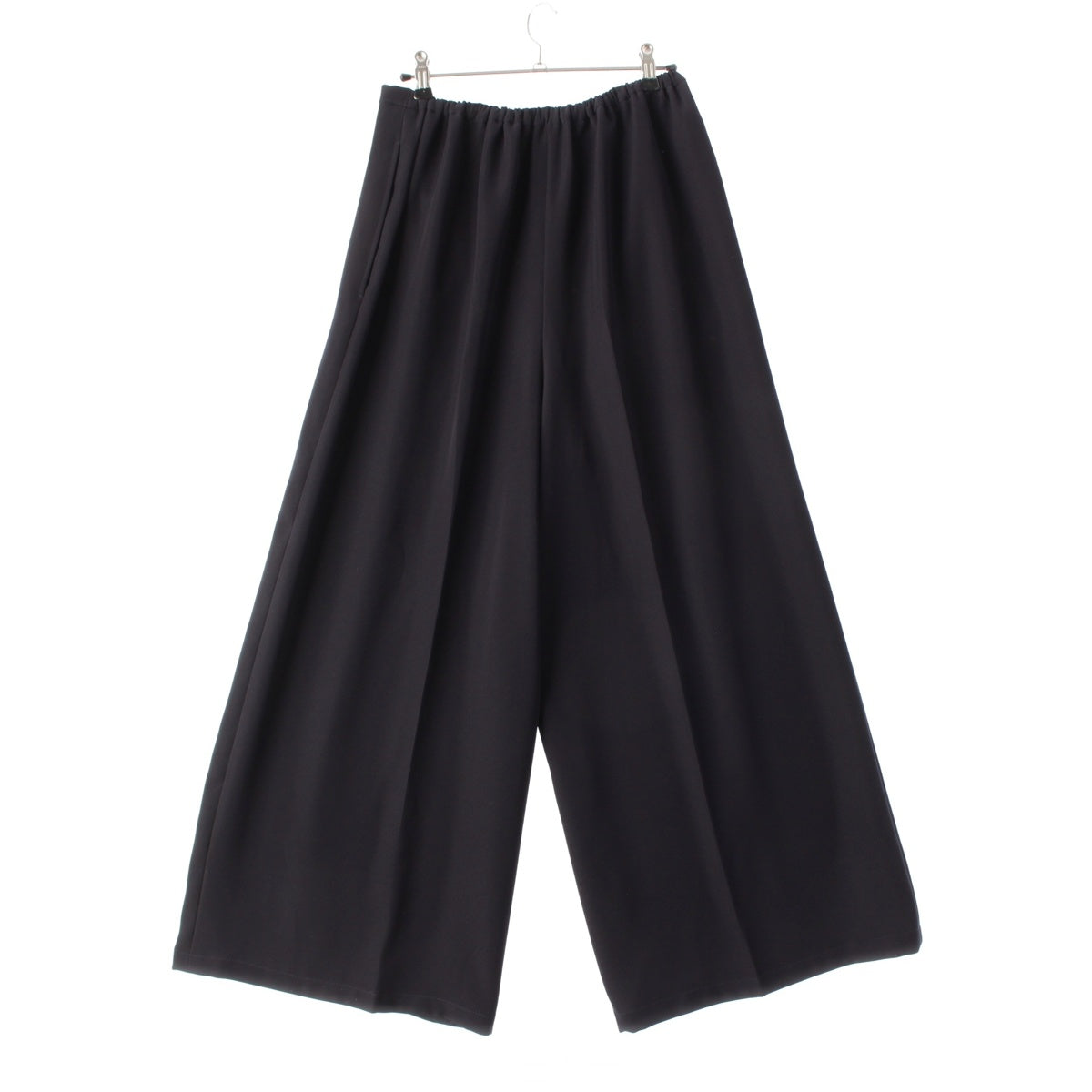 ENFOLD Elastic Wide Trousers Center Press Wide Pants Bottoms 300HS631-2610 Navy 38