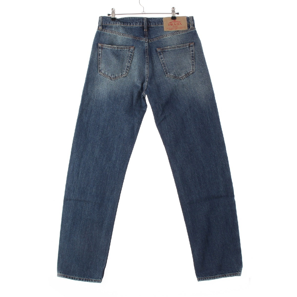 PRADA 23 years Triangle logo Denim pants Jeans Washed GEP374 Indigo 30