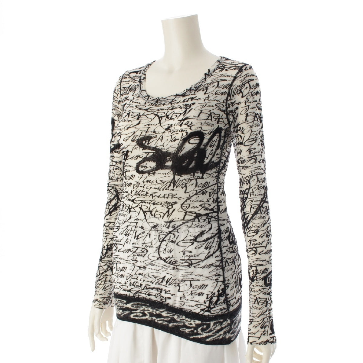 JEAN-PAUL GAULTIER Soleil Power Net Cut Long sleeve top black M