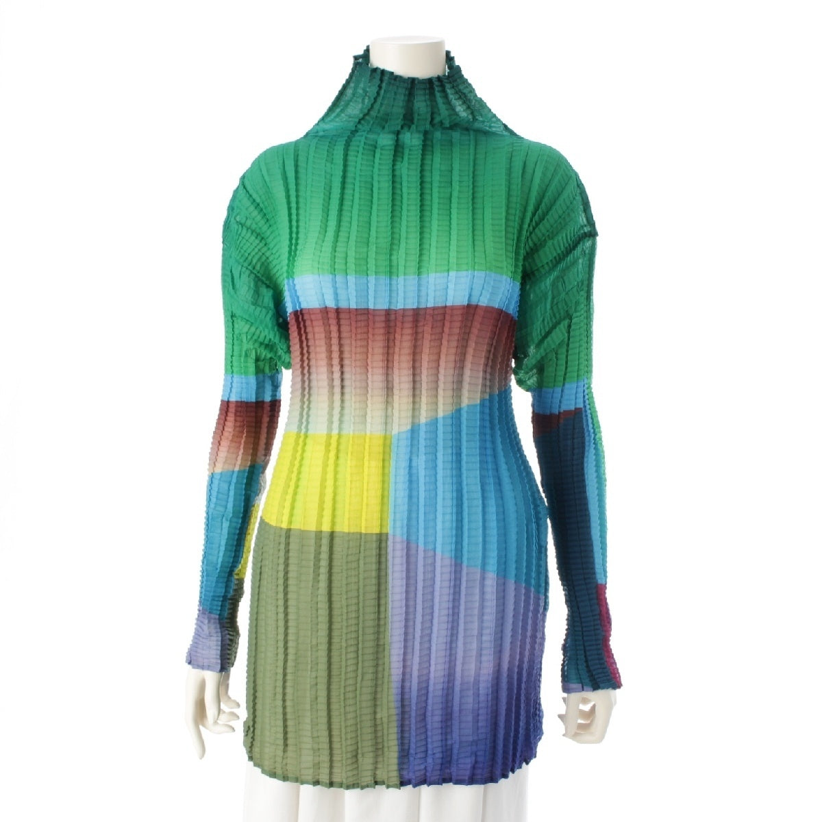 ISSEY MIYAKE High neck Cut Long sleeve cut IM74-FJ570 multicolor M