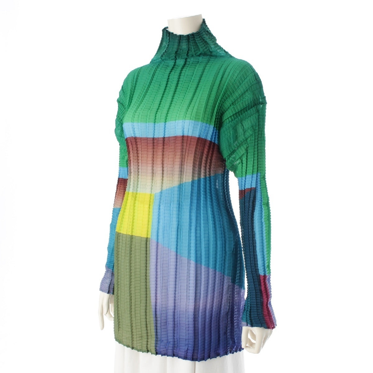 ISSEY MIYAKE High neck Cut Long sleeve cut IM74-FJ570 multicolor M