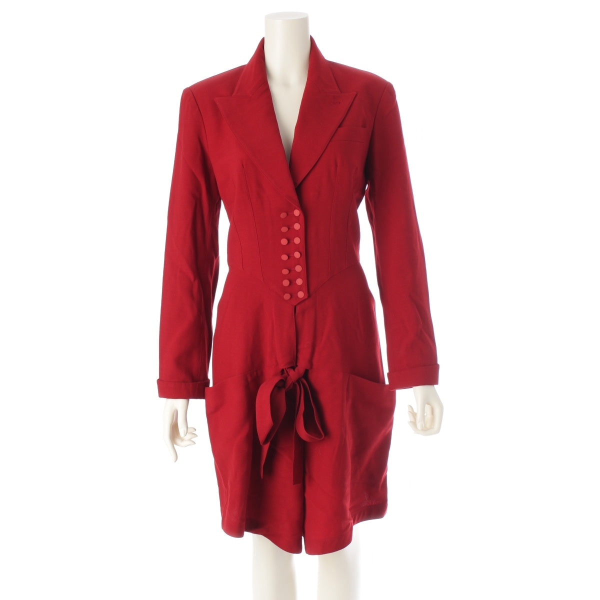 Alaia wool Vintage Jumpsuit Long Tsunagi Red