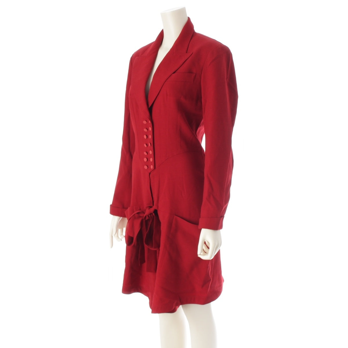 Alaia wool Vintage Jumpsuit Long Tsunagi Red