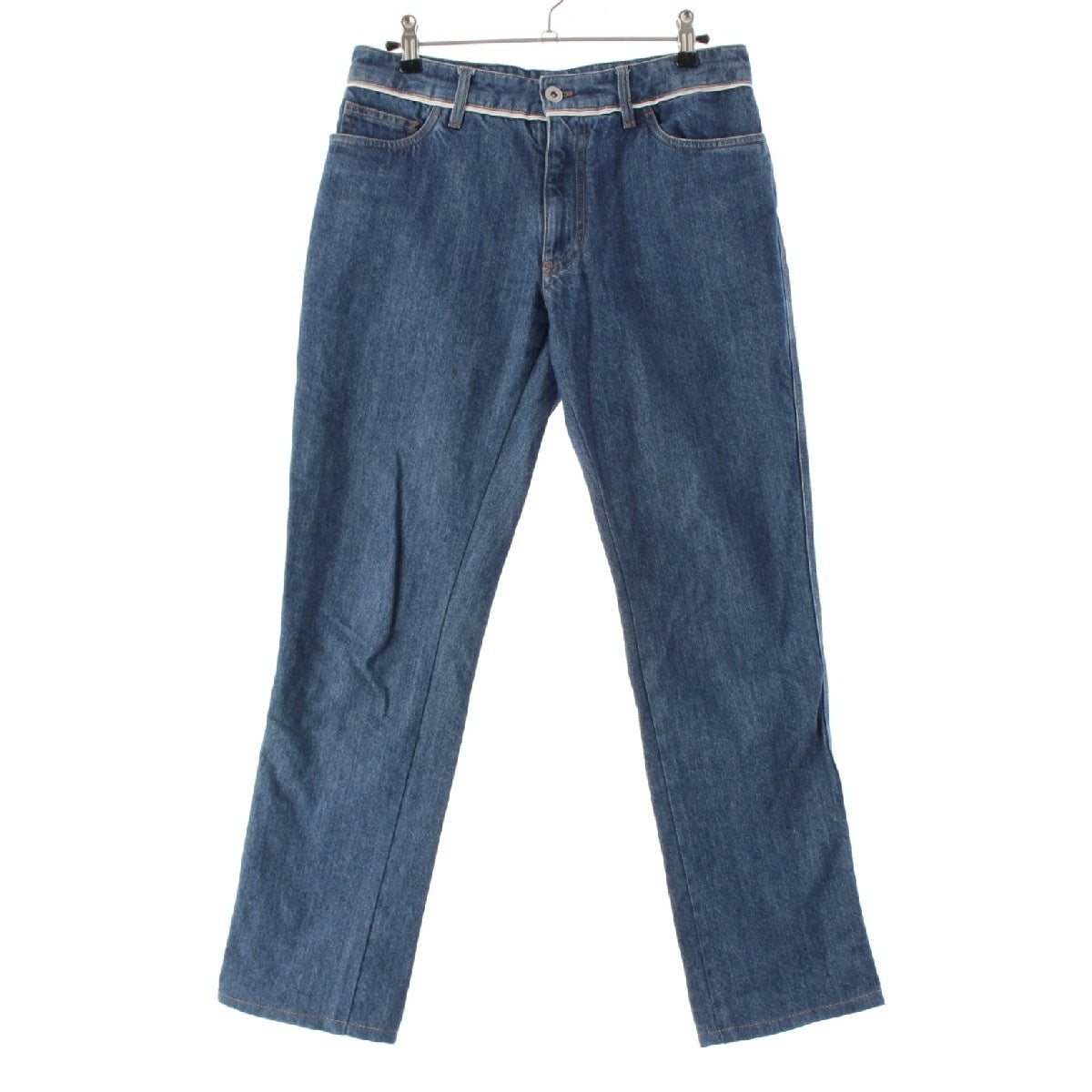 MIUMIU Logo denim Pants Bottoms GWP231 Indigo 25