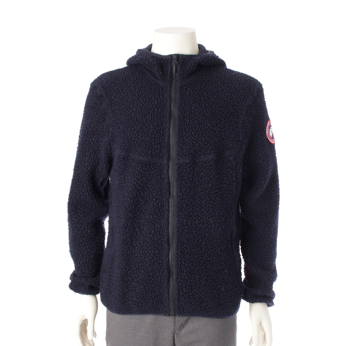 CANADA GOOSE wool Zip-up hoodie with embroidered logo Parker freeze 6997M Navy S
