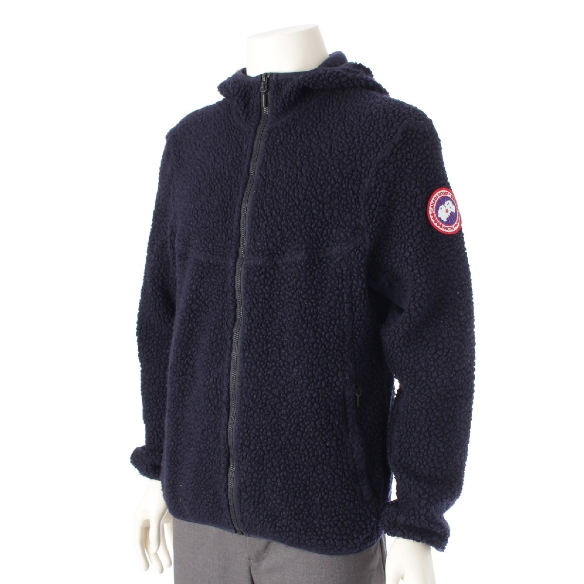 CANADA GOOSE wool Zip-up hoodie with embroidered logo Parker freeze 6997M Navy S