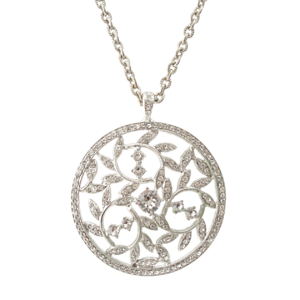 FOXEY GPSilver Rhinestone Boutique Crystal Moon CRYSTAL MOON Chain 2WAY Bijou Necklace 2-piece set of accessories 25772 Silver