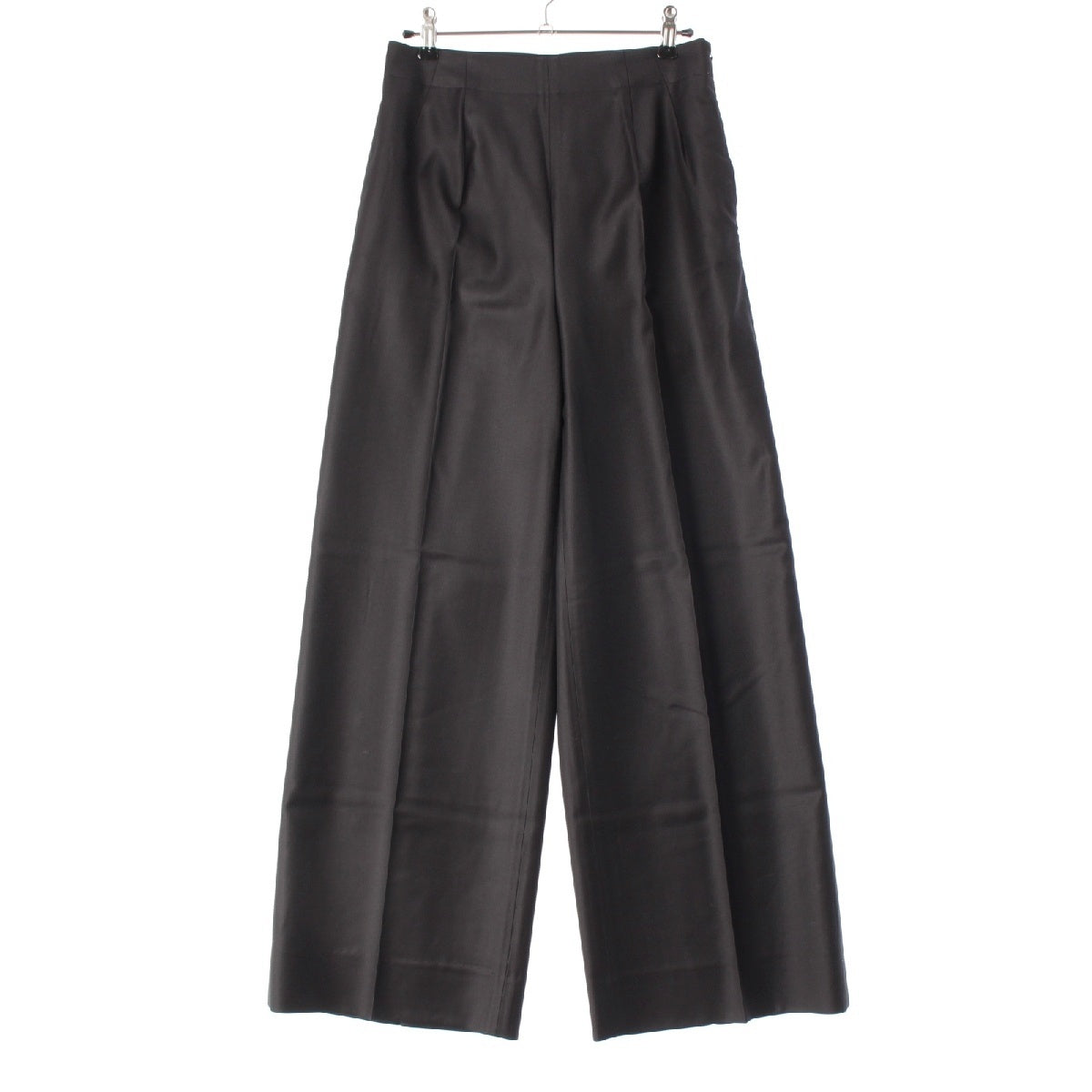 Drawer 24-25 FALL2 wool Twill Wide Pants Center press 6514-236-1529 black 34