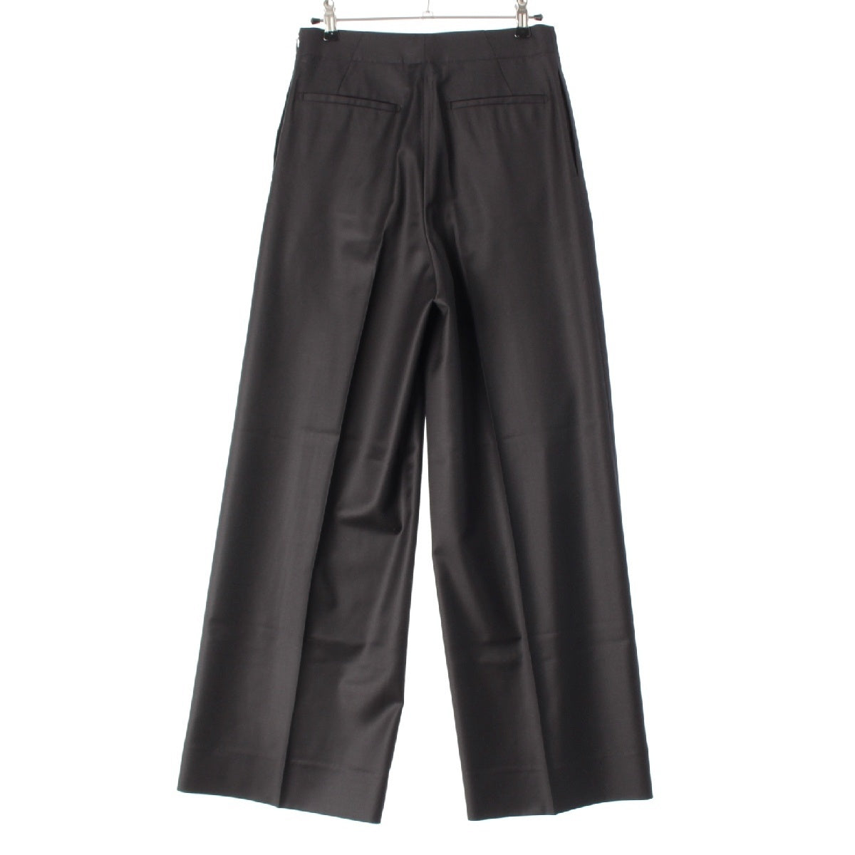 Drawer 24-25 FALL2 wool Twill Wide Pants Center press 6514-236-1529 black 34