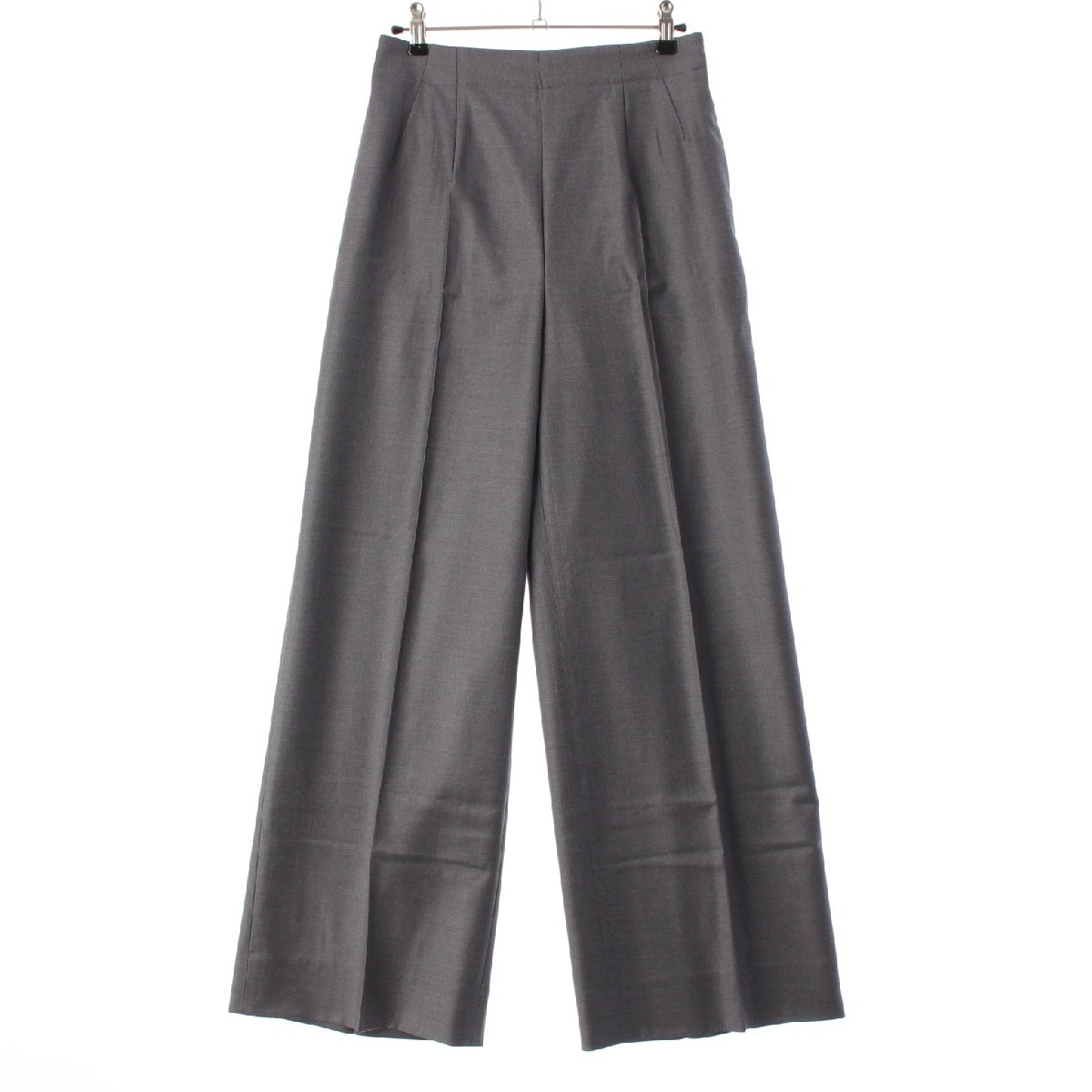 Drawer 24-25 FALL2 wool Twill Wide Pants Center press 6514-236-1529 gray 34