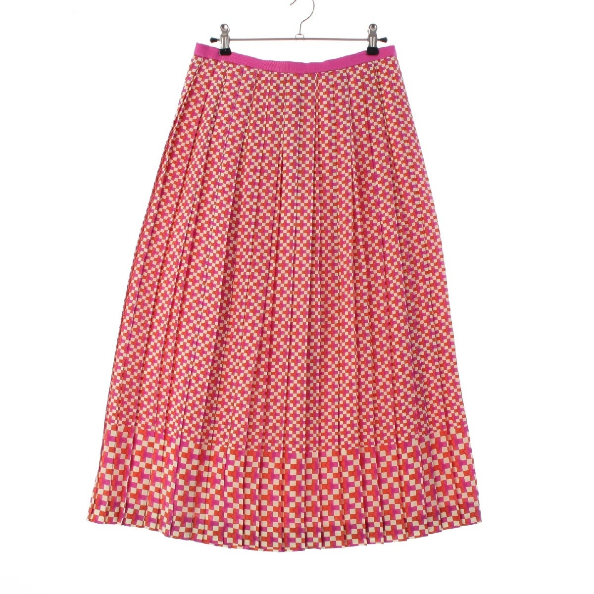 Drawer silk FALL2 Geometric Print Pleated skirt Bottoms 6524-299-1770 multicolor 36