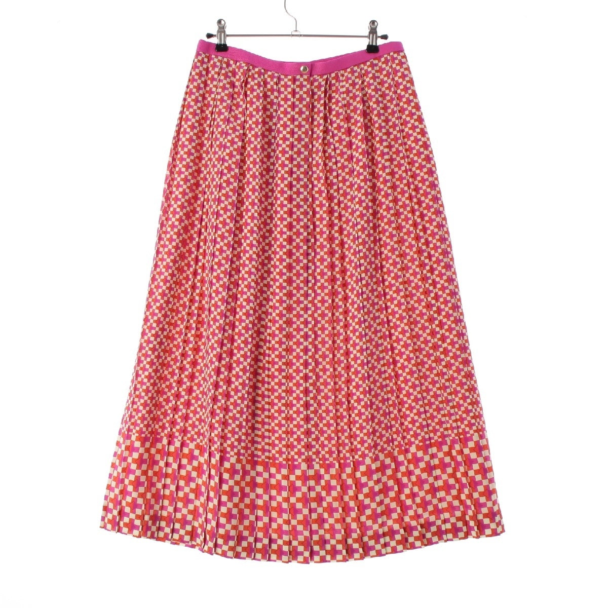 Drawer silk FALL2 Geometric Print Pleated skirt Bottoms 6524-299-1770 multicolor 36
