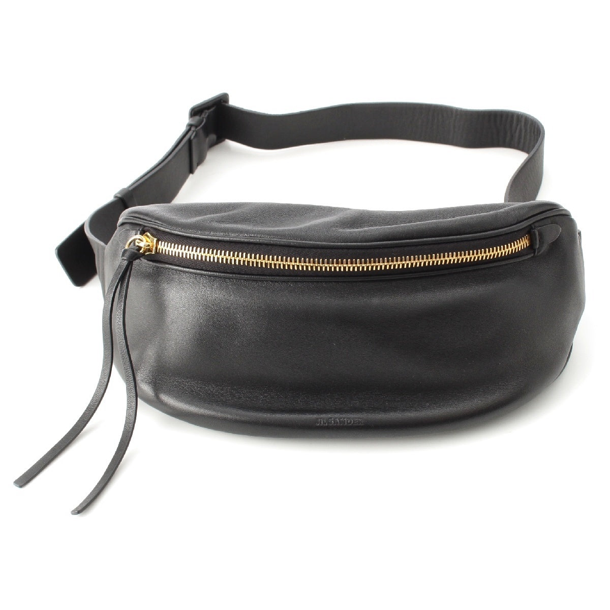 JIL SANDER Moon leather Waist body bag black