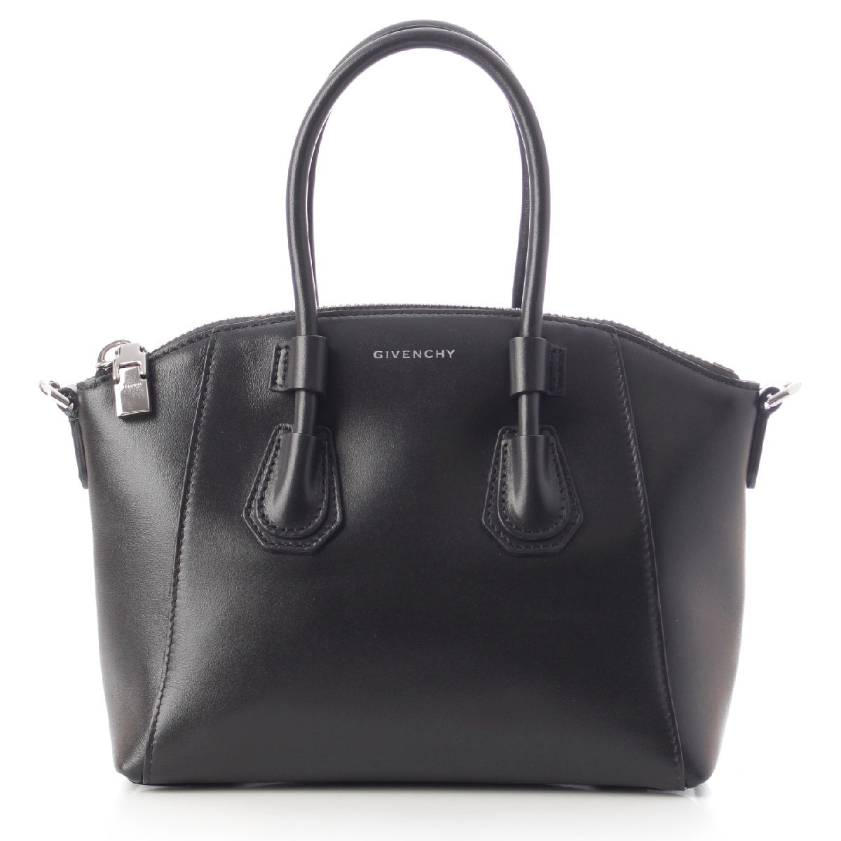 GIVENCHY Antigona Sport Mini leather Logo 2WAY shoulder Handbag black