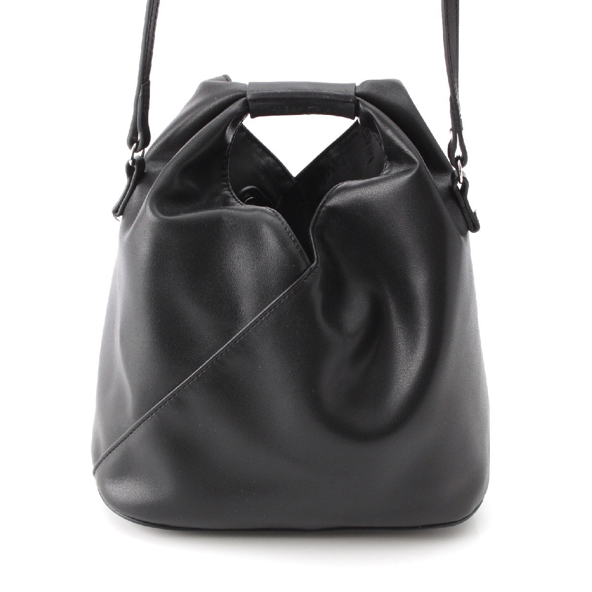 MM6 leather Japanese 2WAY Shoulder Bag SB6WD0026 black