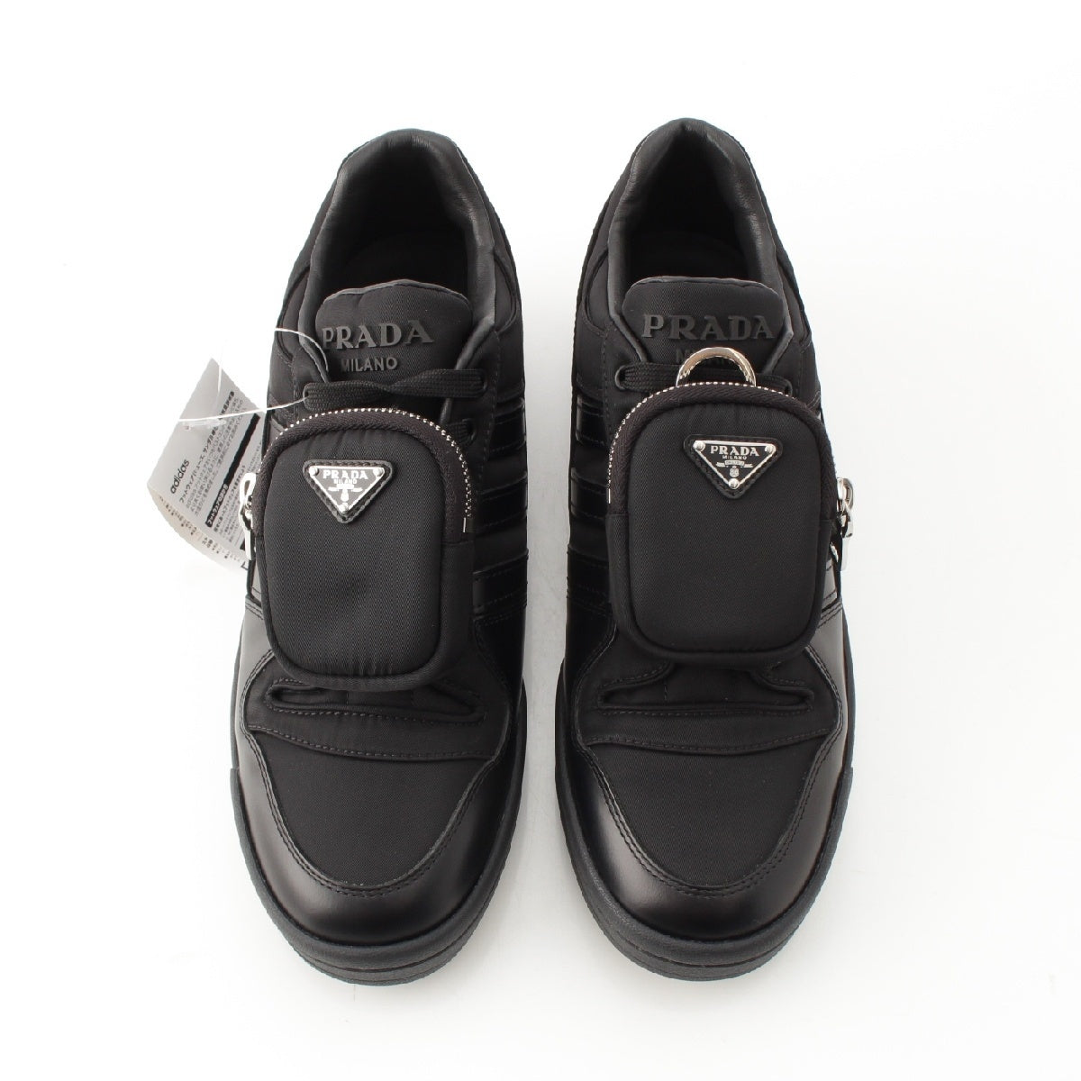 PRADA Adidas 22AW Renylon Forum Low Triangle sneakers shoes GY7043 black 27