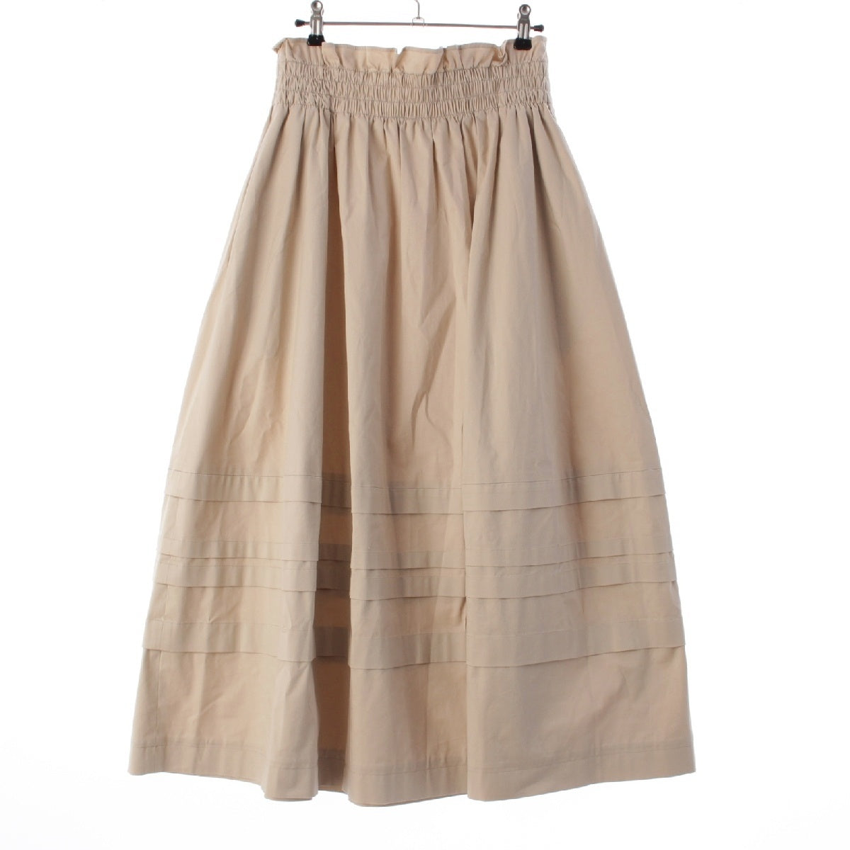 FOXEY 22 years cotton Paradise Long Flare skirt 42890 beige S