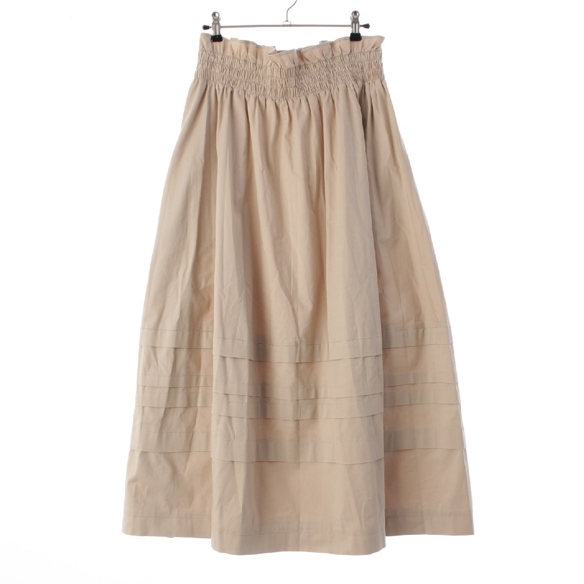 FOXEY 22 years cotton Paradise Long Flare skirt 42890 beige S