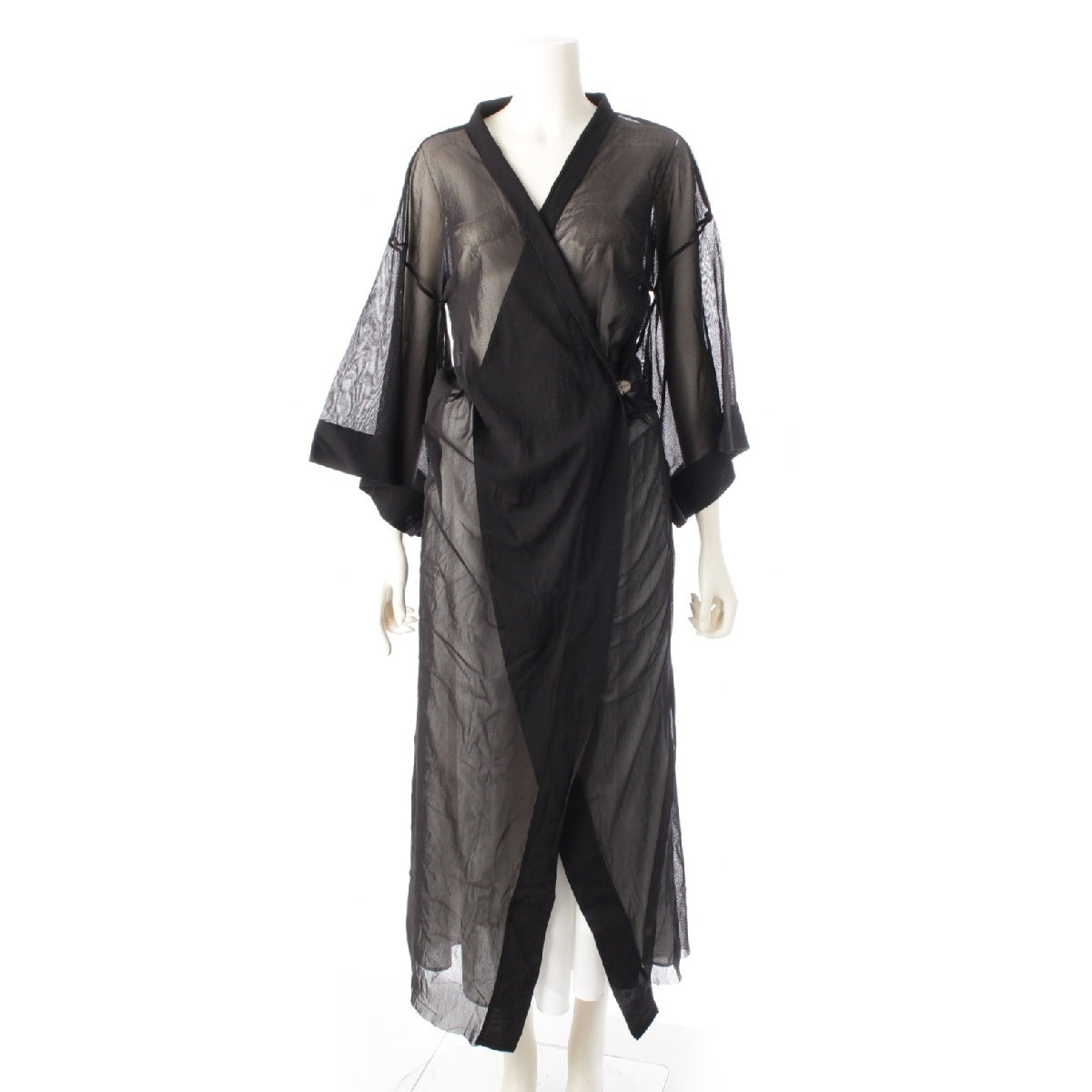 JEAN-PAUL GAULTIER Fam See through one piece Kimono black 40