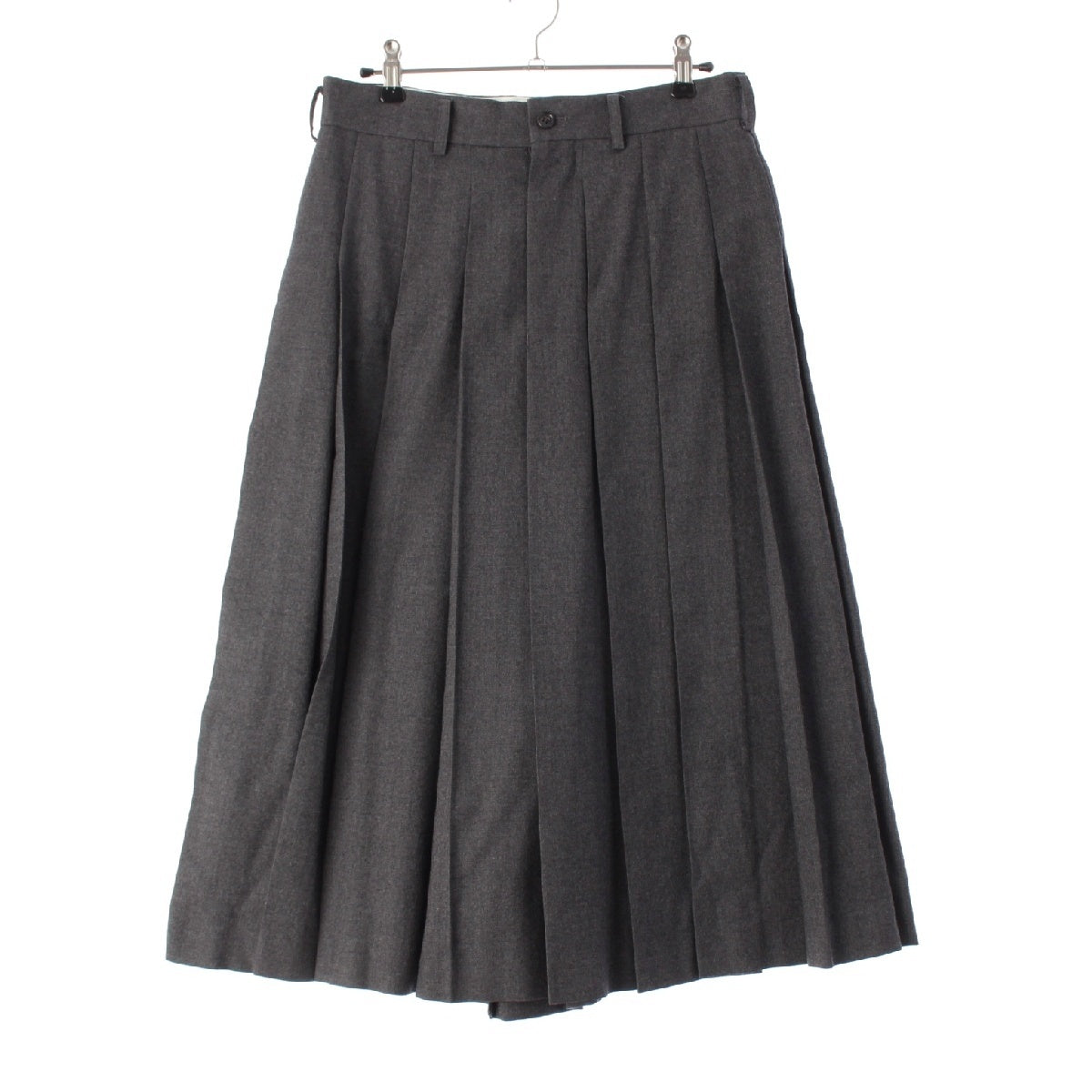 COMME des GARCONS AD2013 wool HakamaPleated Pants Culotte GL-S008  gray XS