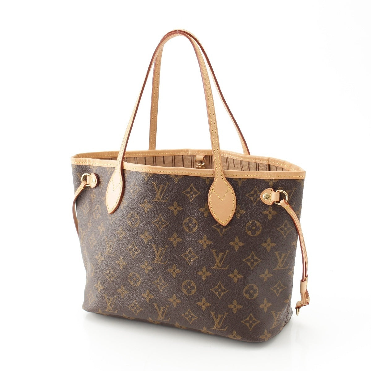 LOUIS VUITTON Monogram canvas Never full PM Tote Bag M40155 Brown