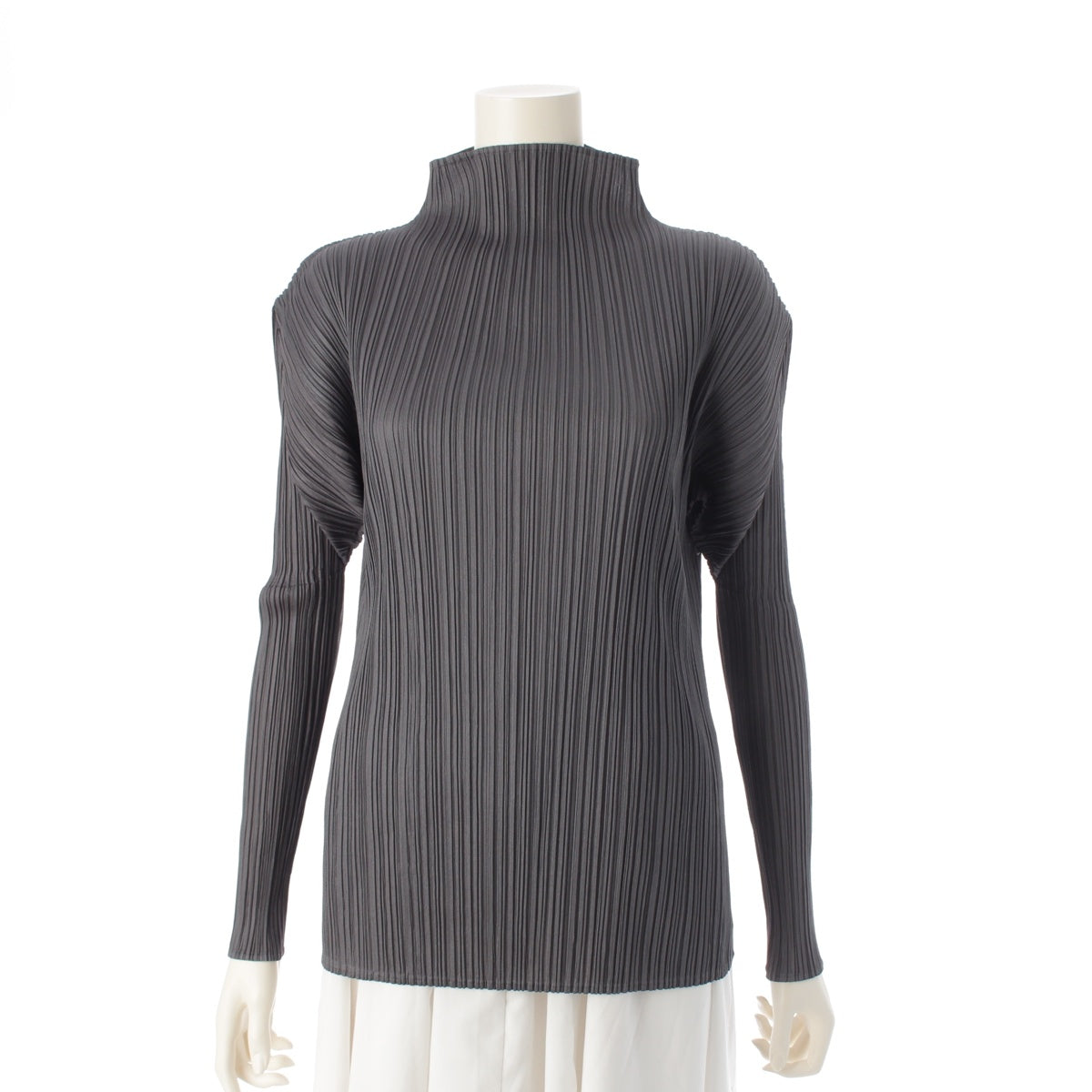 PLEATS PLEASE ISSEY  bottleneck Cut tops PP05-JK005 gray 3