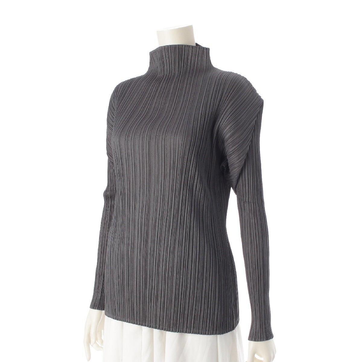 PLEATS PLEASE ISSEY  bottleneck Cut tops PP05-JK005 gray 3