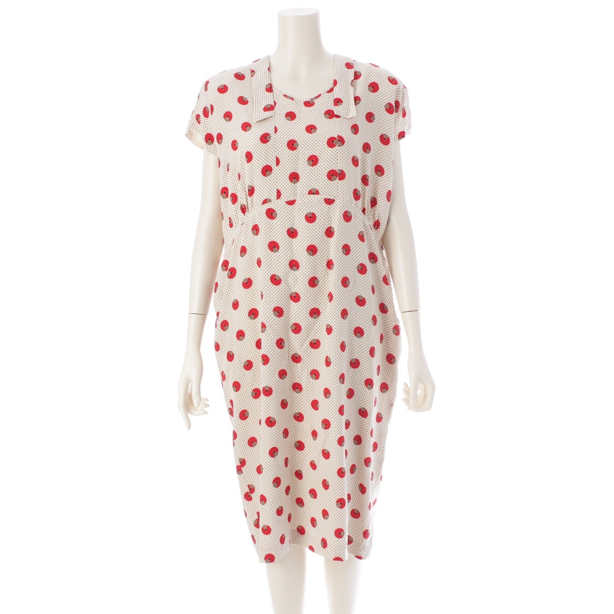 PINK HOUSE Vintage Polka Dot Sleeveless one piece White red