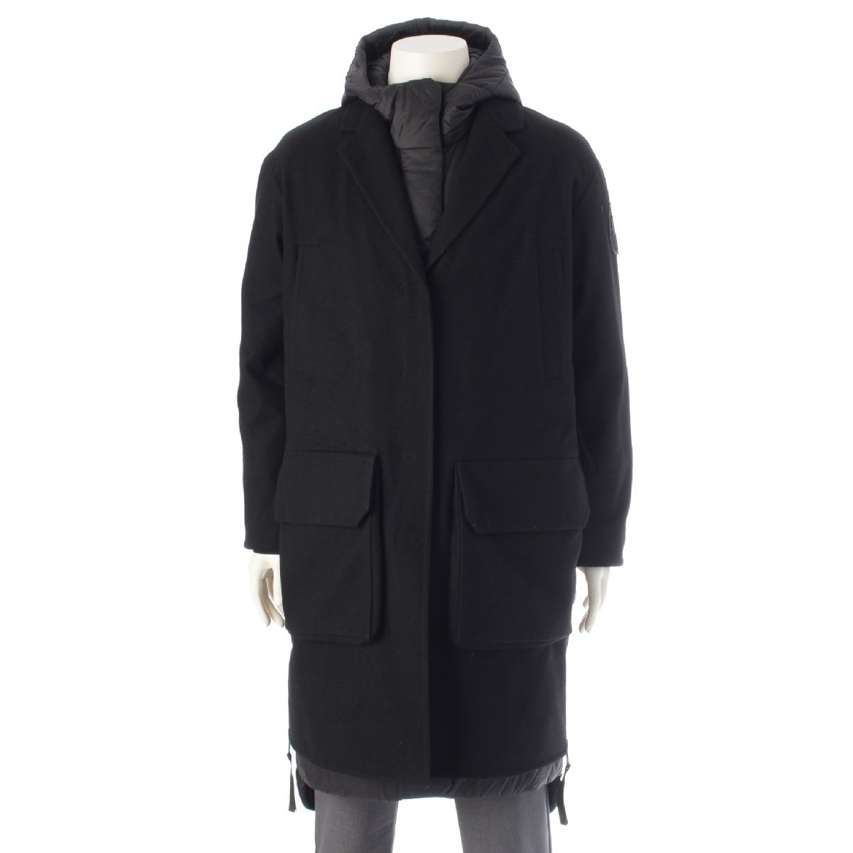 CANADA GOOSE BRANTA wool loro piana storm system 2-way layered down coat outer 2592LX black M