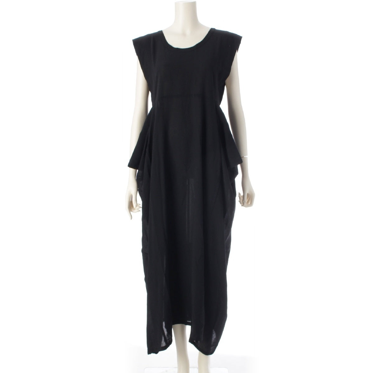 Y's Youji Yamamoto sleeveless design one piece dress  YB-D04-203 black