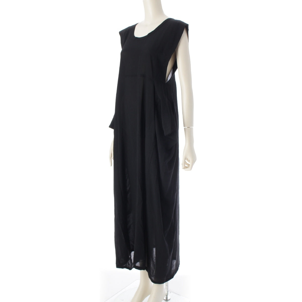 Y's Youji Yamamoto sleeveless design one piece dress  YB-D04-203 black