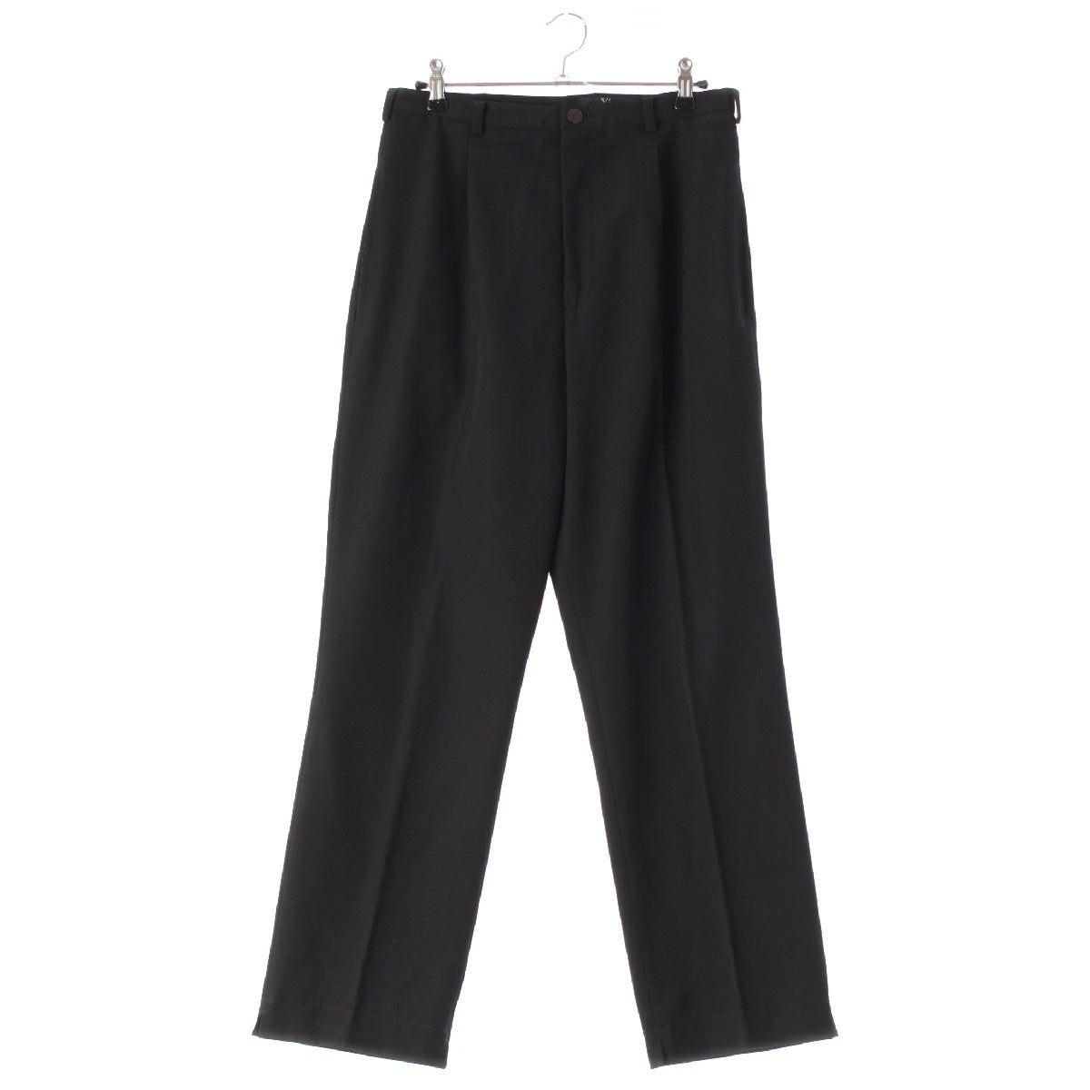 Y's Youji Yamamoto wool slacks Pants Side slit YS-P02-100 black 3