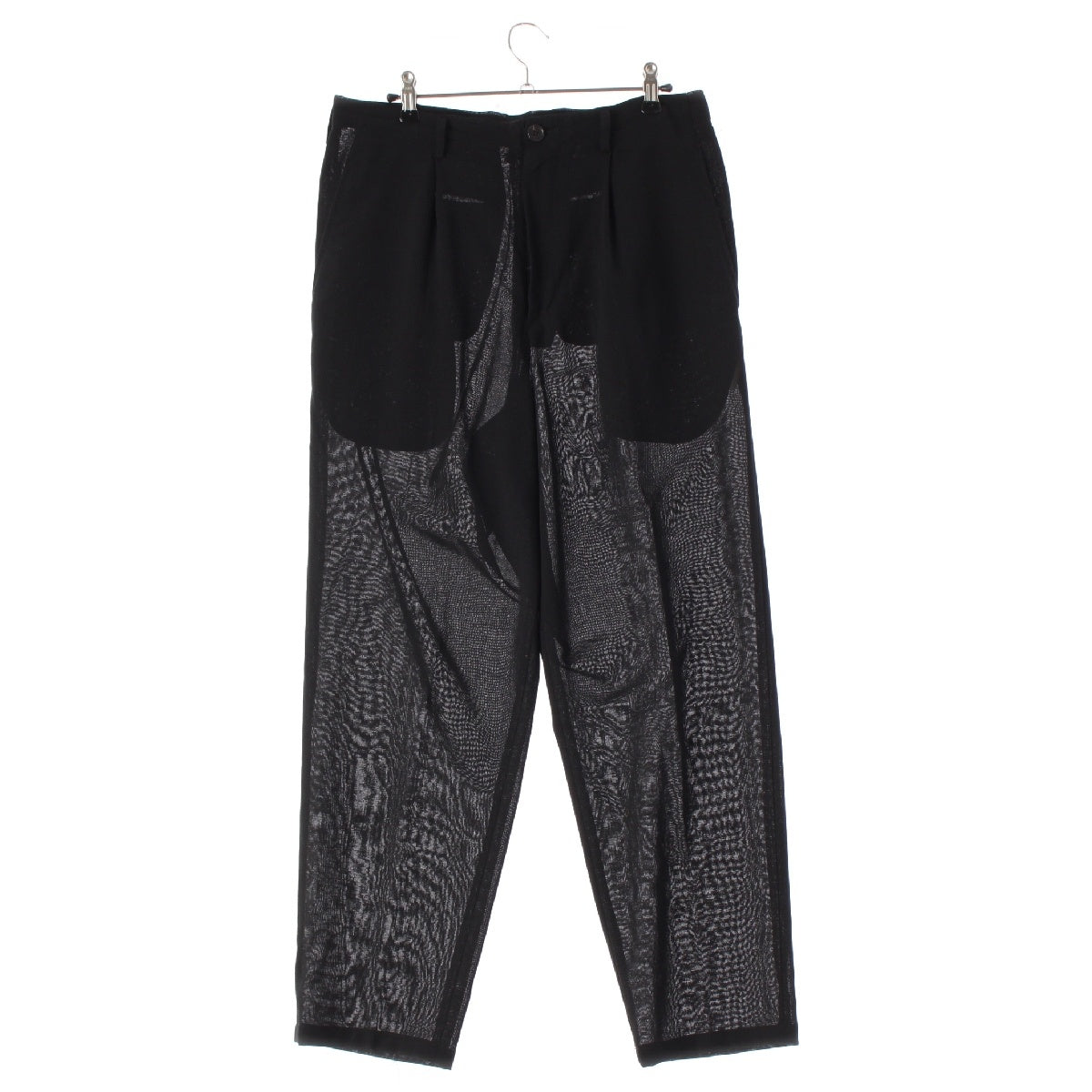 Y's Yohji Yamamoto wool See through Pants Bottoms Slacks YK-P12-102 black M