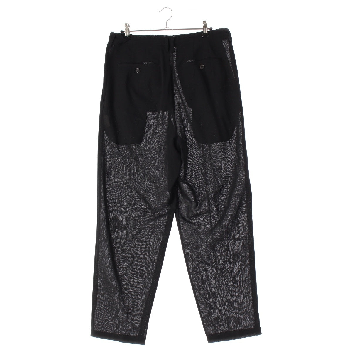 Y's Yohji Yamamoto wool See through Pants Bottoms Slacks YK-P12-102 black M