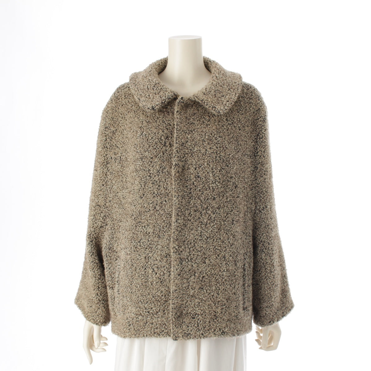 Y's Yohji Yamamoto Wool nylon Bore Blouson Jacket outerwear YI-J07-101 beige