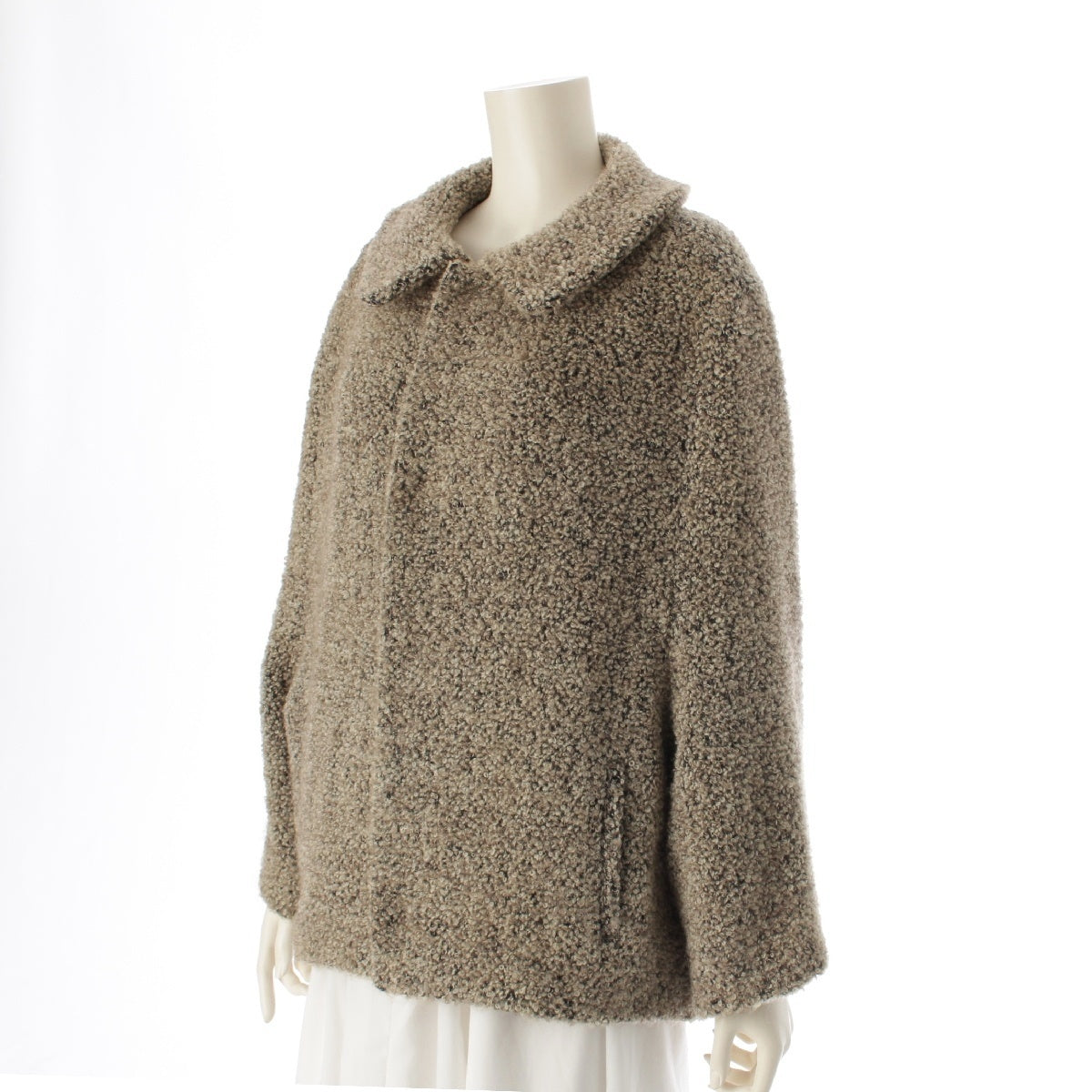 Y's Yohji Yamamoto Wool nylon Bore Blouson Jacket outerwear YI-J07-101 beige