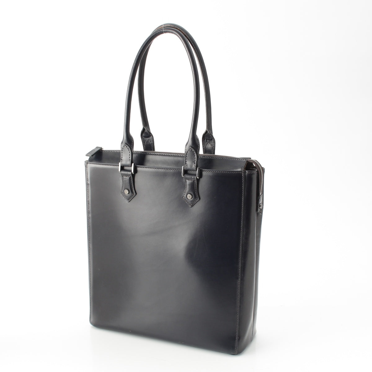 COCOMEISTER leather Bridle Abraham Tote Bag black