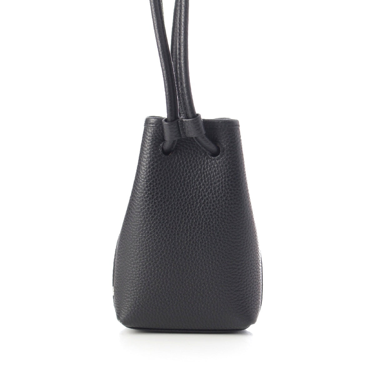 VASIC BOND NANO leather Drawstring Shoulder Bag black