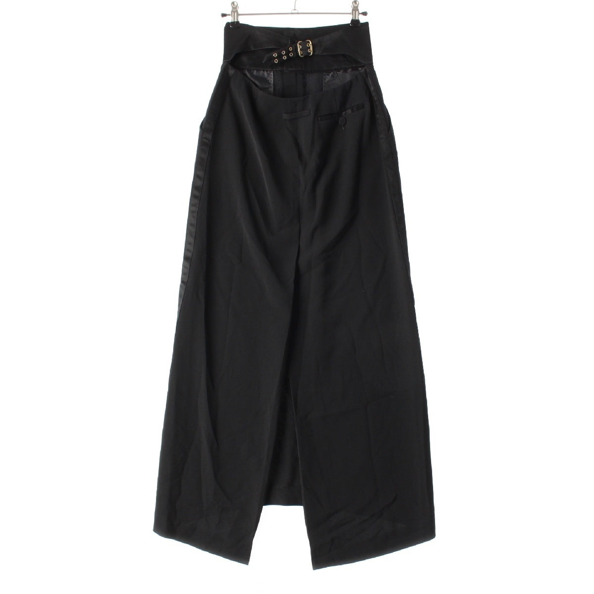 JEAN-PAUL GAULTIER Fem Vintage Cinch Back Tuxedo skirt black 40