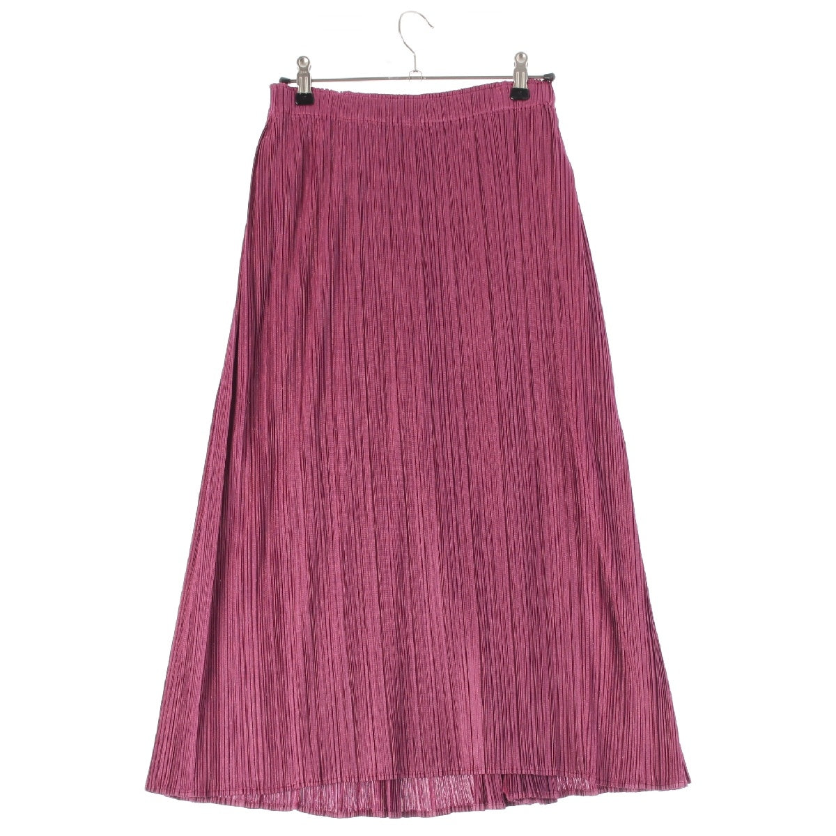PLEATS PLEASE ISSEY  Tuck design maxi length skirt PP83-JG683 pink 2