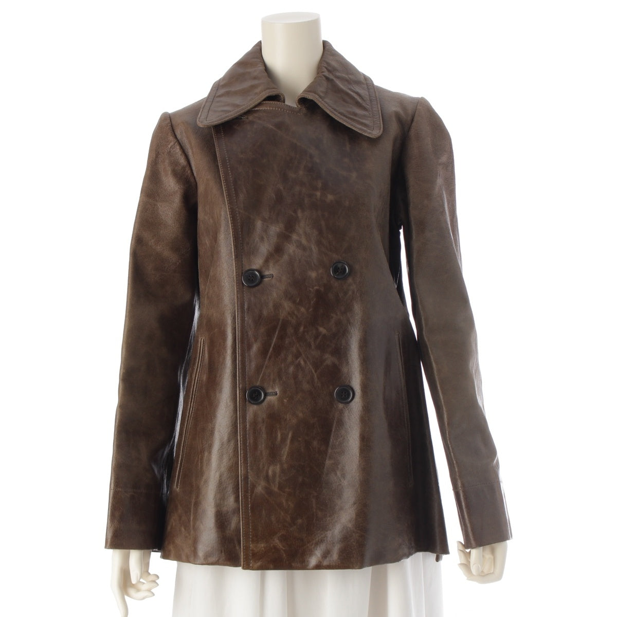 Y's Youji Yamamoto Pig Leather coat Jacket YG-J07‐700 Brown