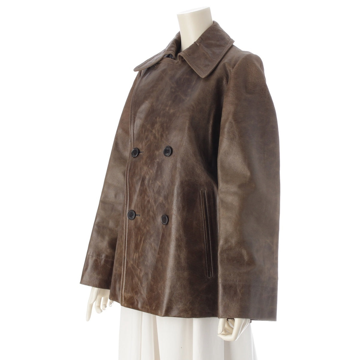 Y's Youji Yamamoto Pig Leather coat Jacket YG-J07‐700 Brown
