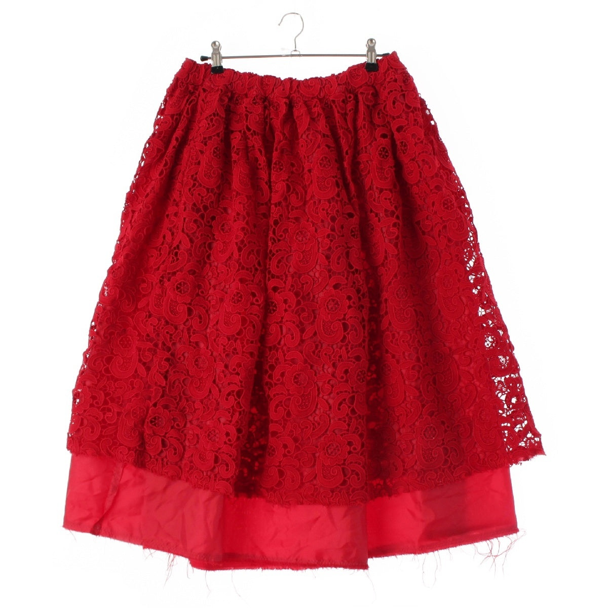 COMME des GARCONS COMME des GARCONS ComCom Flower Lace skirt RK-S003 Red S