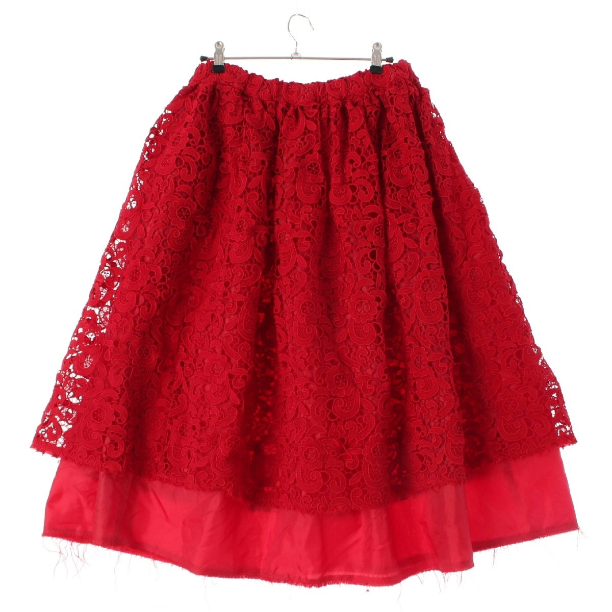 COMME des GARCONS COMME des GARCONS ComCom Flower Lace skirt RK-S003 Red S