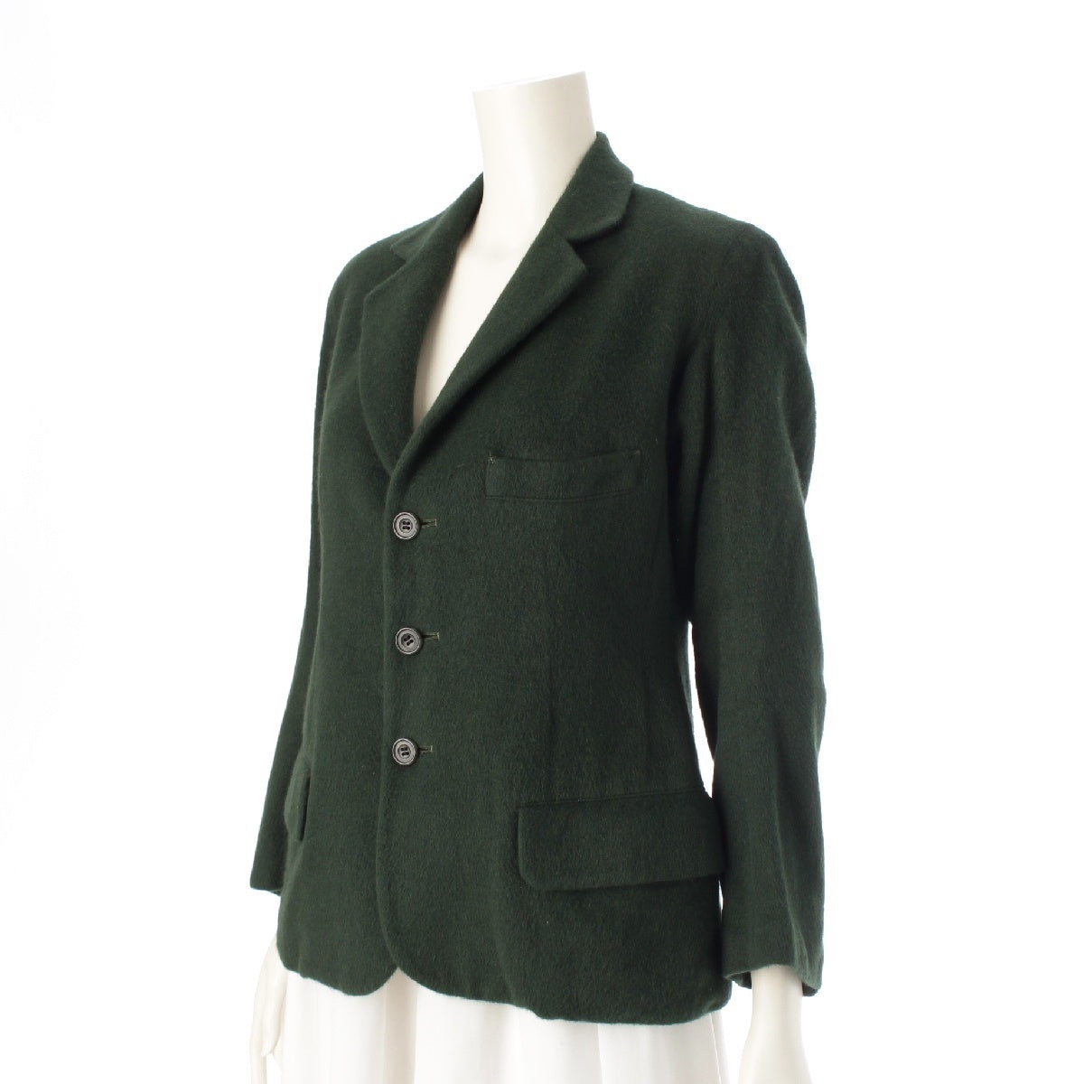 Yohji Yamamoto 95AW wool Brushed tailored jacket FE-J21-135 green S
