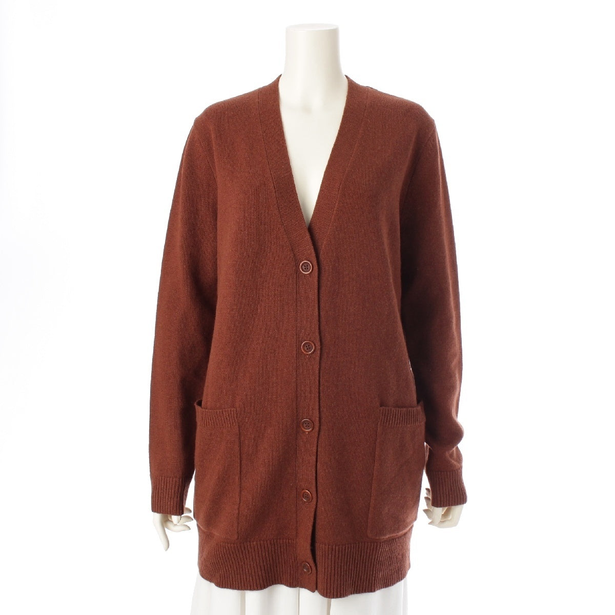 MAX MARA VILLAR cashmere 1951 Sequin V-neck cardigan knit 2421346052 Brown M